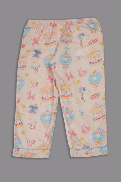Funfair Kids Button Down Pj Set - Pure Cotton Pj Set with Notched Collar