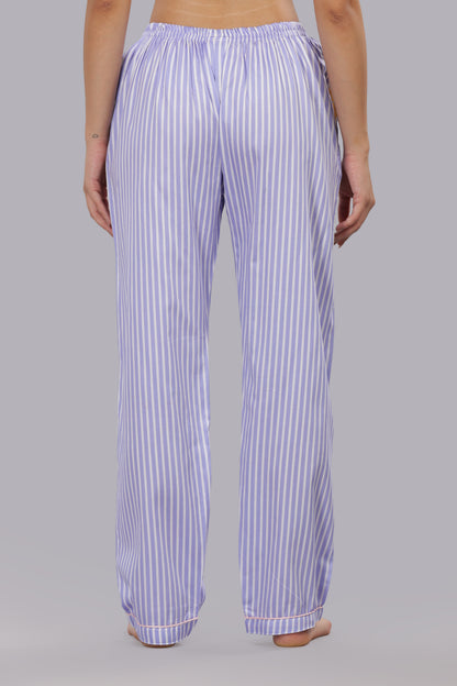 Lavender Fields Button Down Pj Set - Pure Cotton Pj Set with Notched Collar