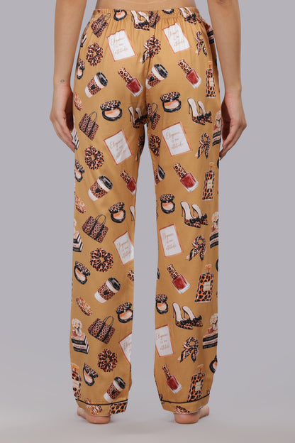 Sassy Spots Button Down Pj Set - Pure Cotton Pj Set with Notched Collar