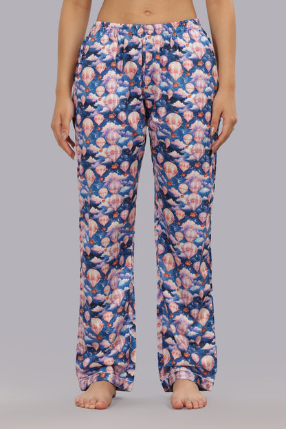 Parachutes Button Down Pj Set - Pure Cotton Pj Set with Notched Collar