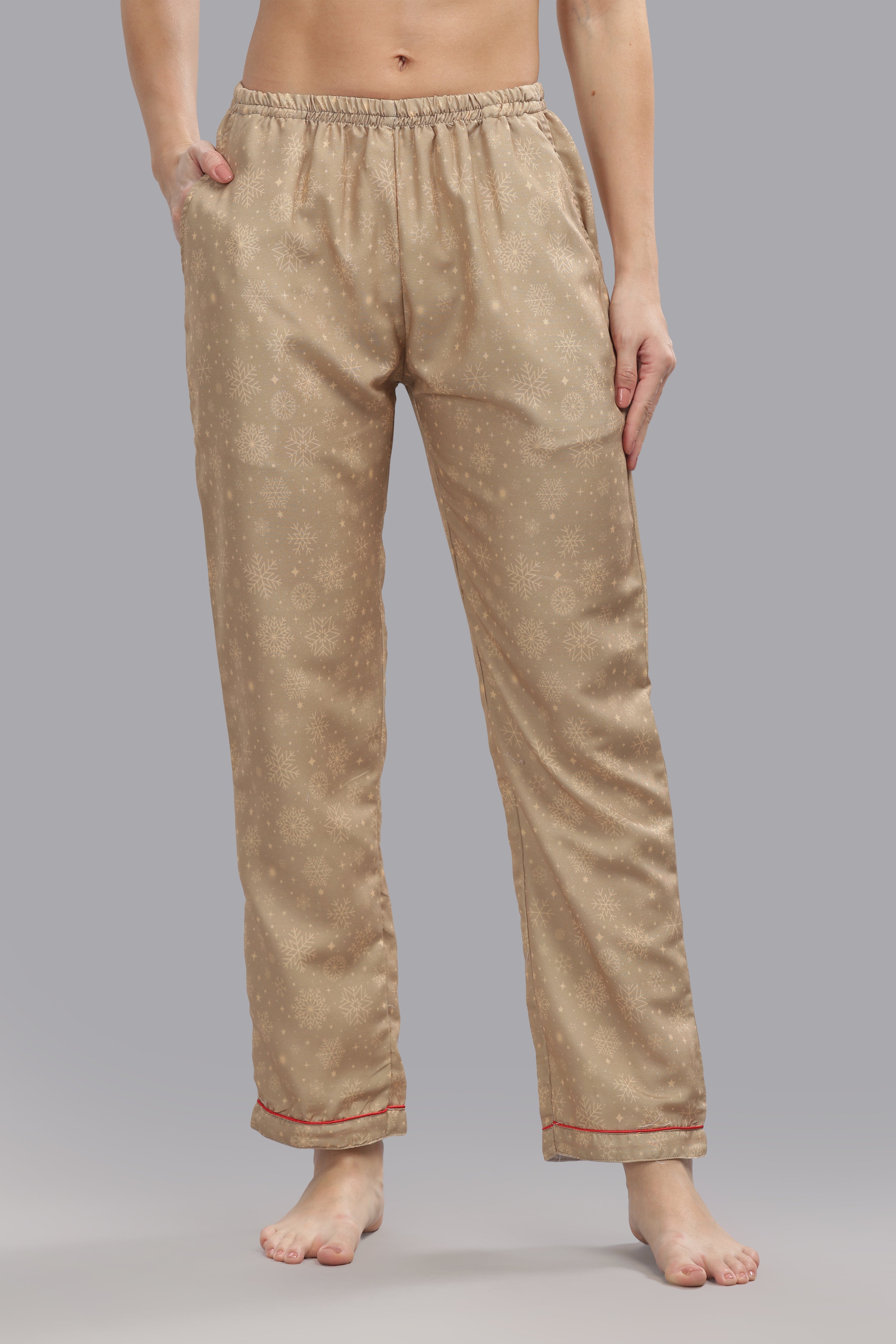 Jingle All The Way Button Down Pj Set - Cotton Rayon Pj Set with Notched Collar