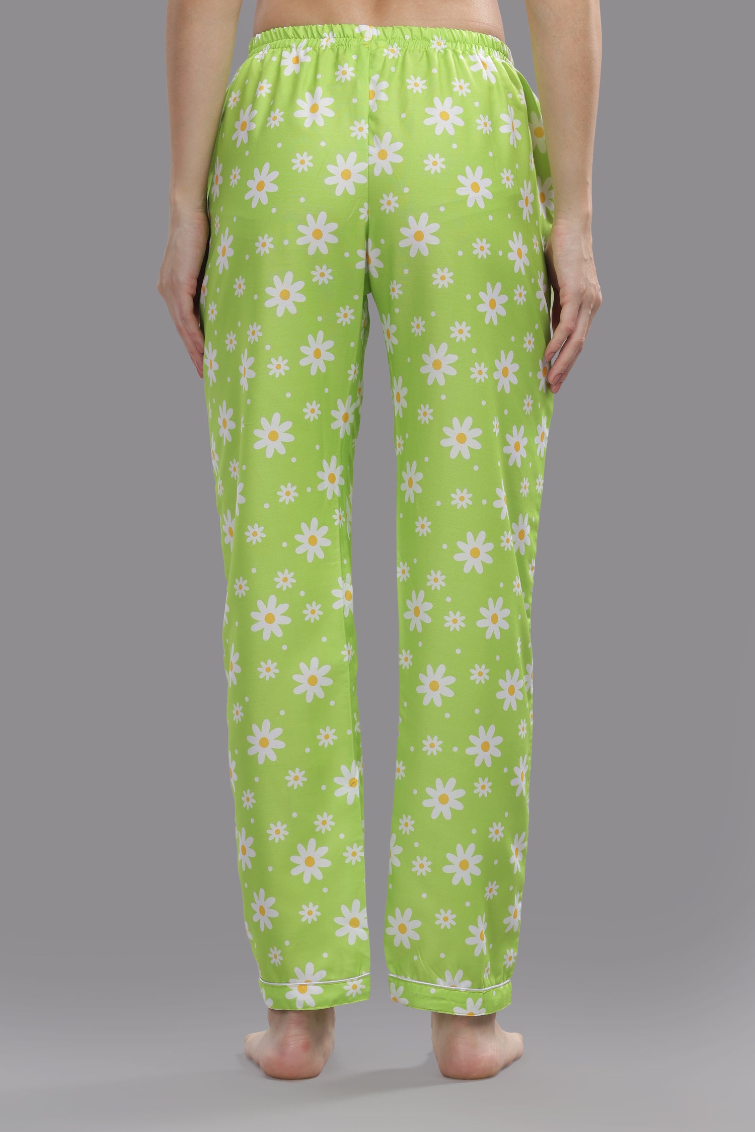 Daisy Dream Button Down Pj Set - Cotton Rayon Pj Set with Notched Collar
