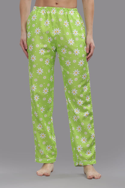 Daisy Dream Button Down Pj Set - Cotton Rayon Pj Set with Notched Collar