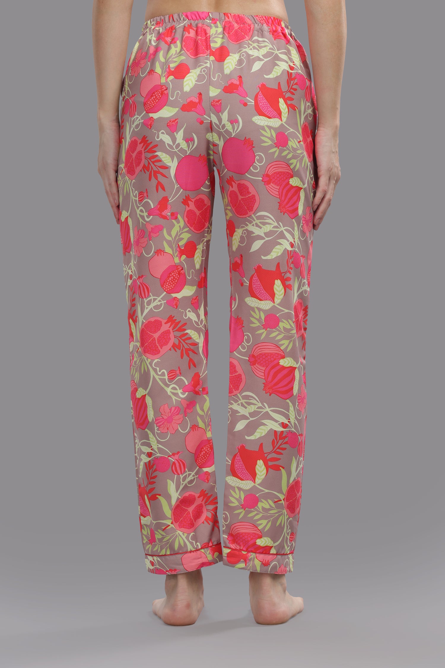 Anaar Button Down Pj Set - Cotton Rayon Pj Set with Notched Collar