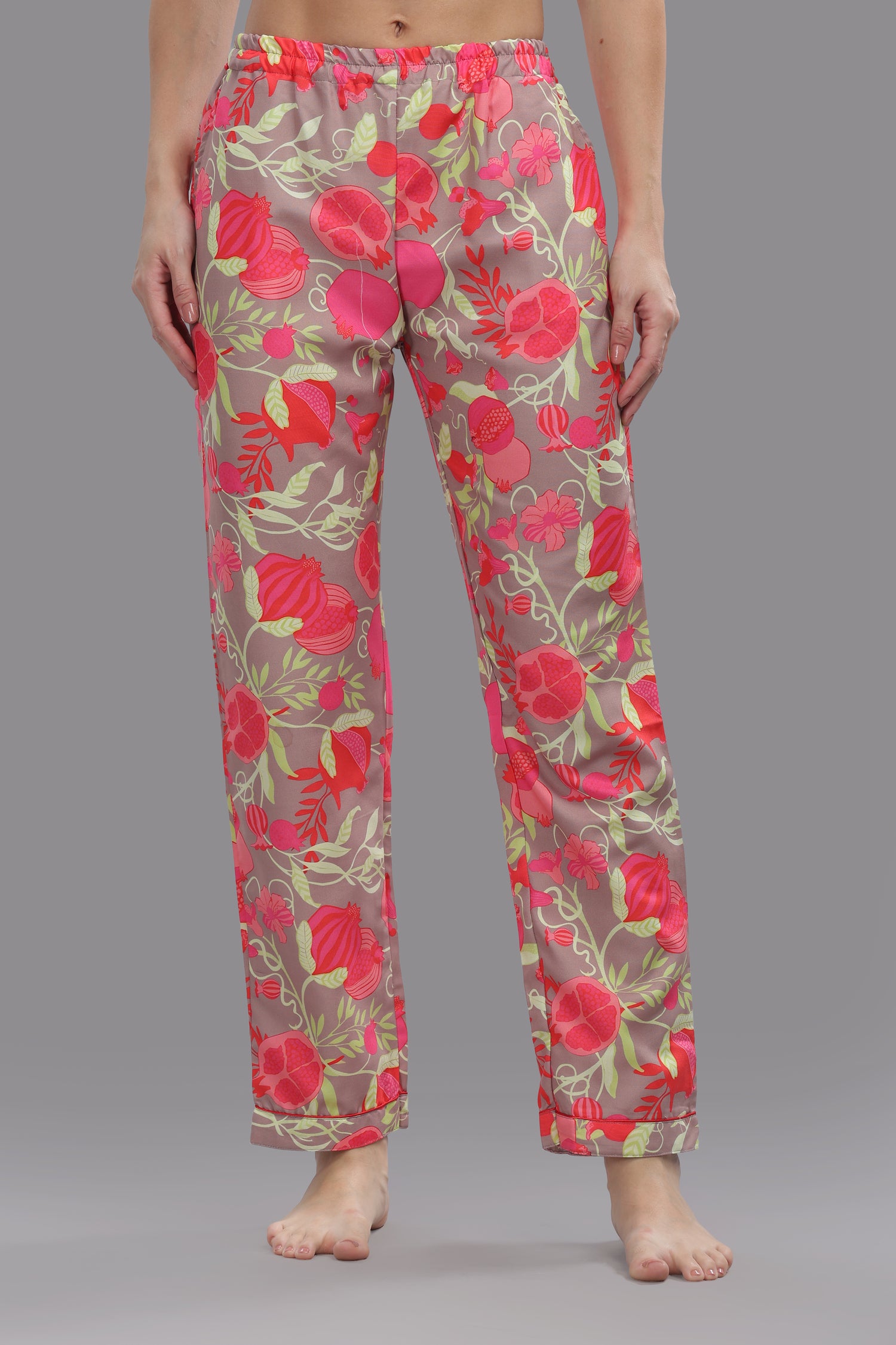 Anaar Button Down Pj Set - Cotton Rayon Pj Set with Notched Collar
