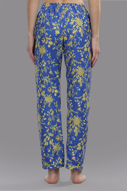 Sunny Blues Kaftan Pj Set - Cotton Rayon Pj Set in Kaftan Style