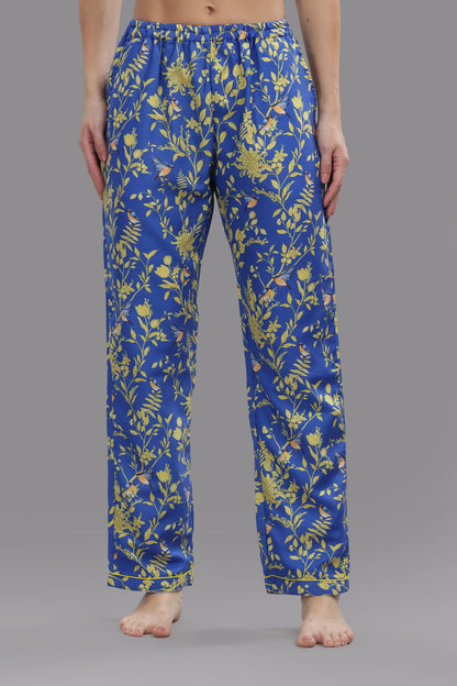 Sunny Blues Kaftan Pj Set - Cotton Rayon Pj Set in Kaftan Style