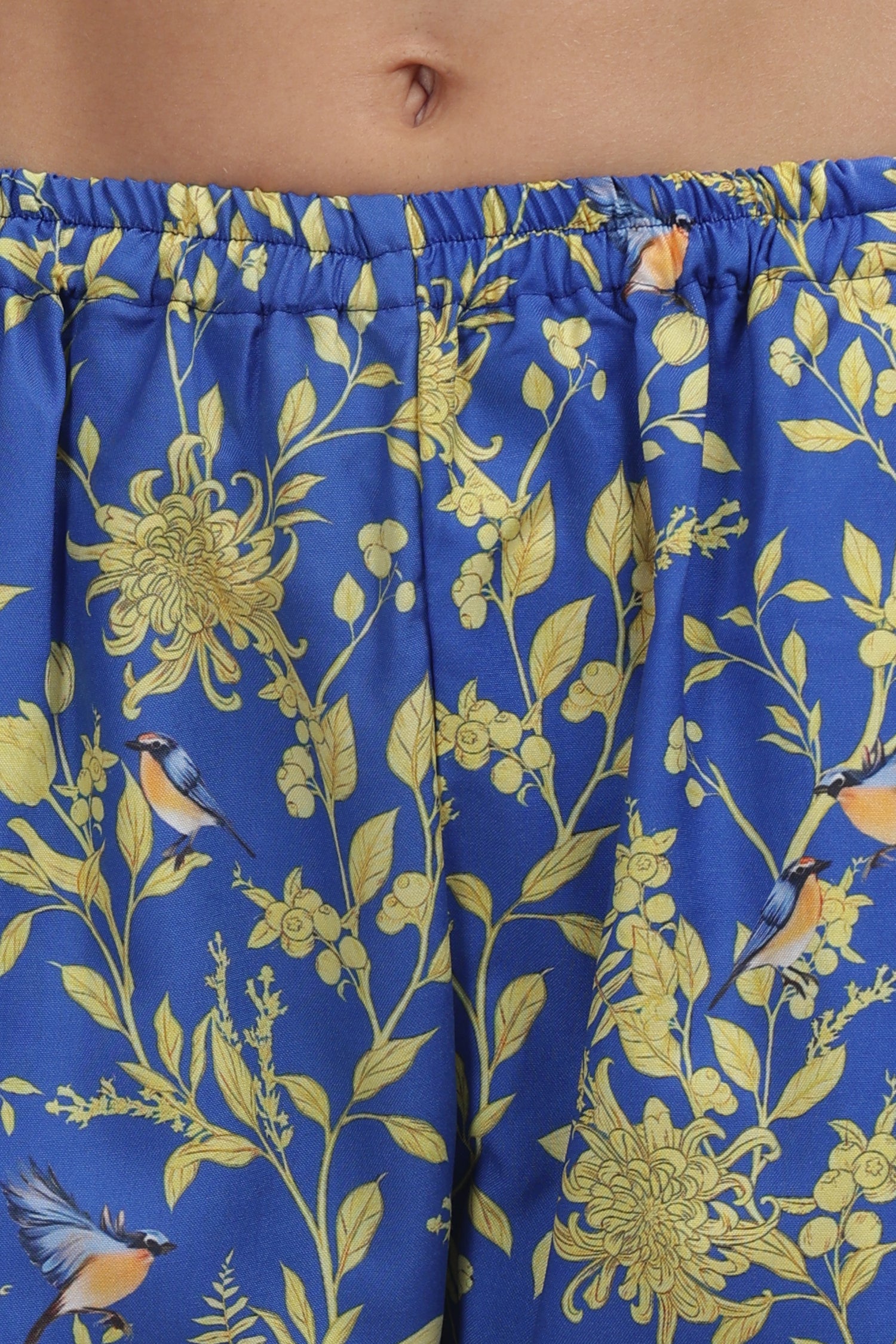 Sunny Blues Kaftan Pj Set - Cotton Rayon Pj Set in Kaftan Style