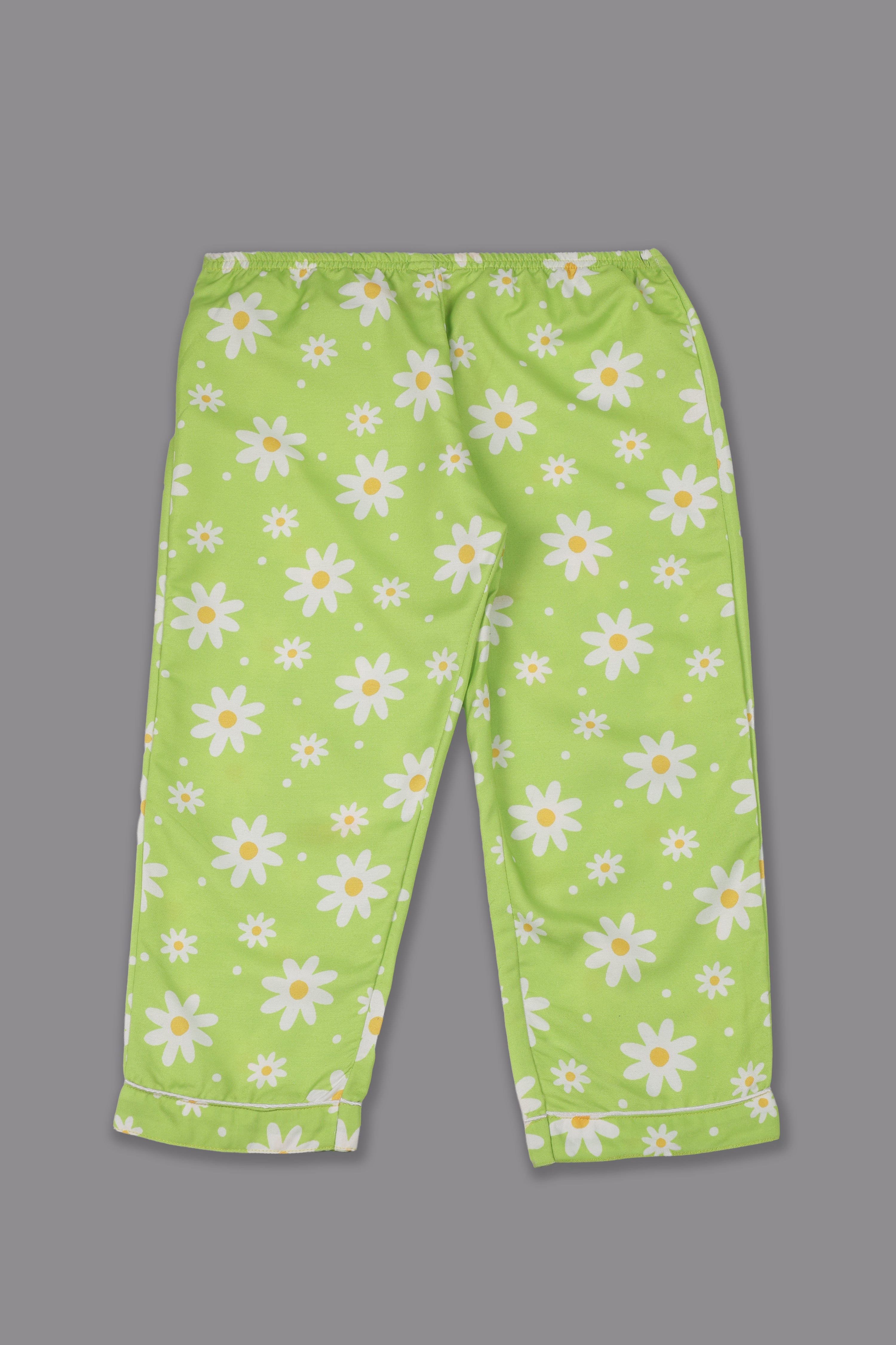 Daisy Dream Kids Pj Set - Cotton Rayon Pj Set with Notched Collar