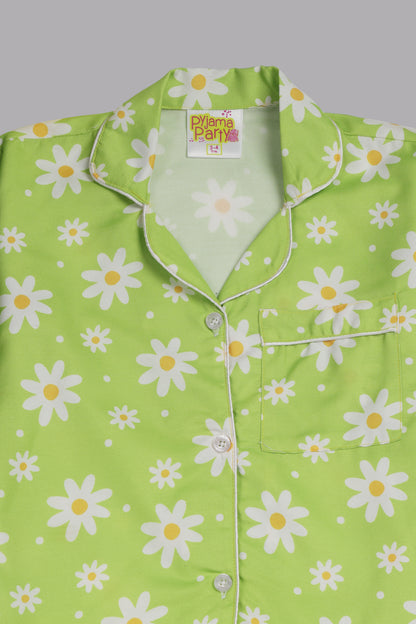 Daisy Dream Kids Pj Set - Cotton Rayon Pj Set with Notched Collar
