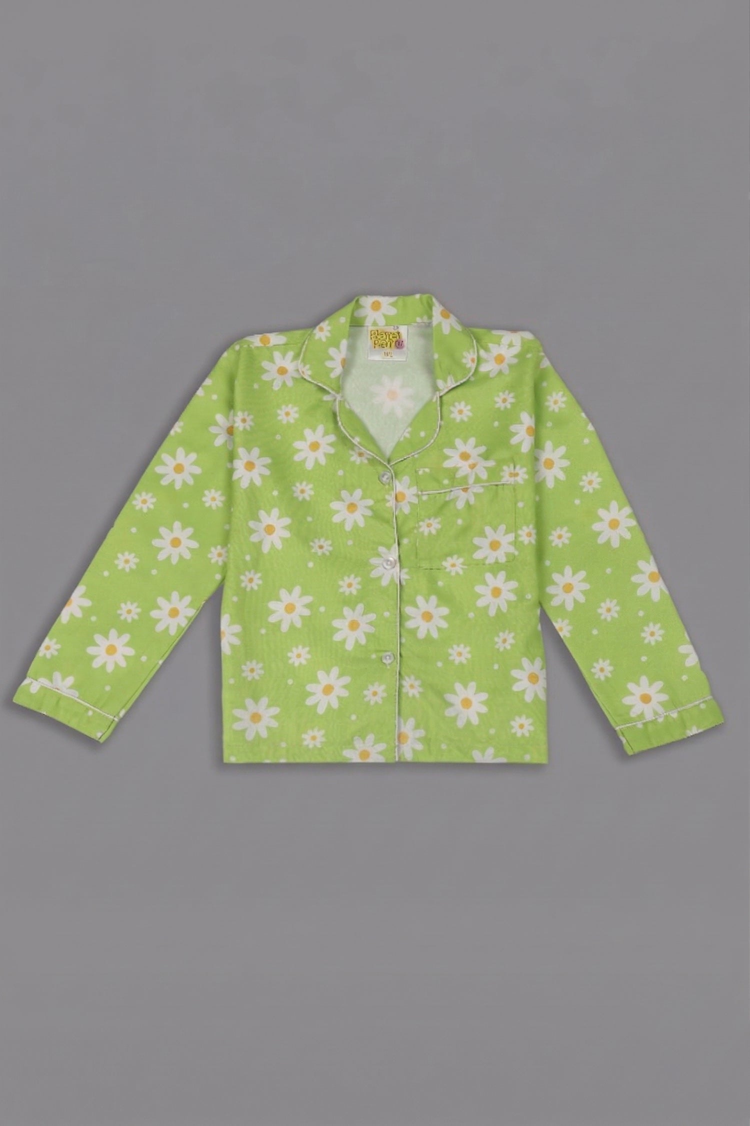 Daisy Dream Kids Pj Set - Cotton Rayon Pj Set with Notched Collar