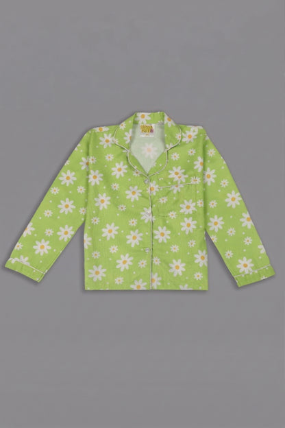 Daisy Dream Kids Pj Set - Cotton Rayon Pj Set with Notched Collar