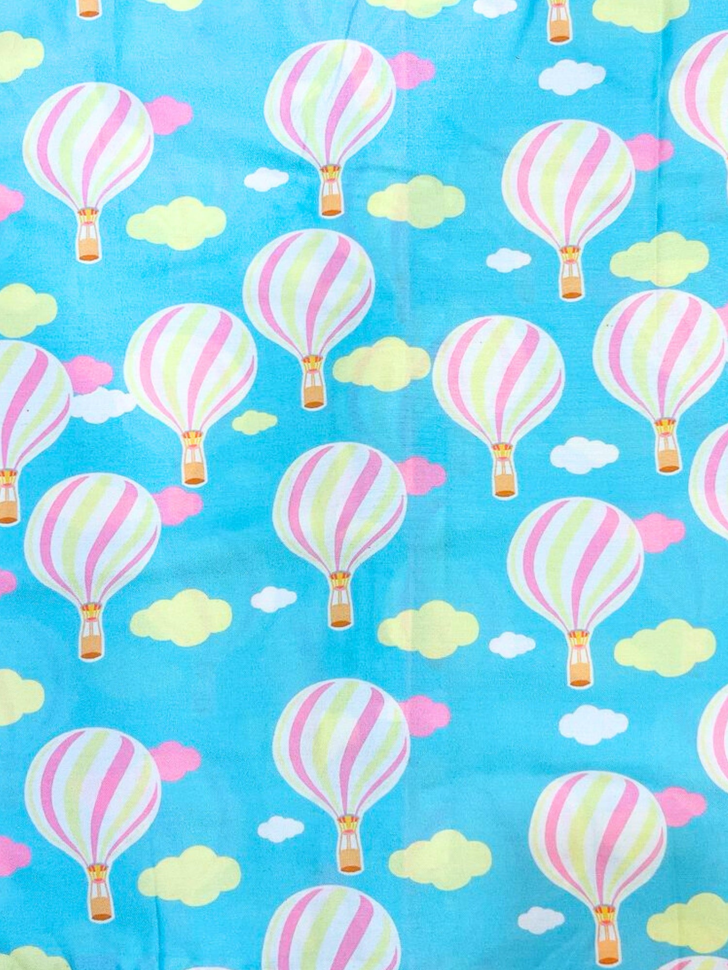 Hot Air Balloon Button Down Pj Set - Cotton Rayon Pj Set with Notched Collar