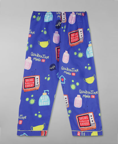 Go Corona Kids Pj Set - Pure Cotton Pj Set with Notched Collar