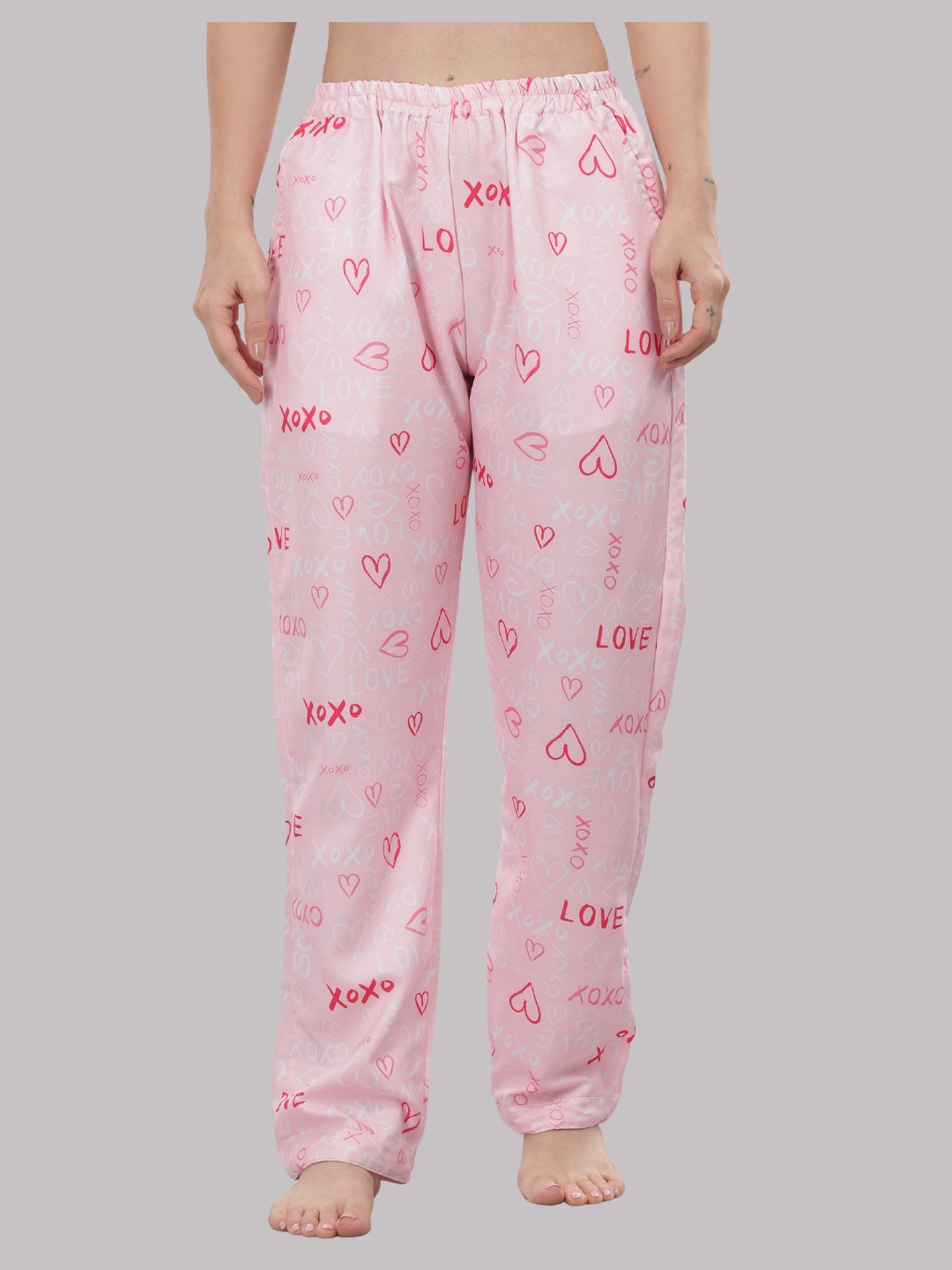 XOXO T-shirt Pj Set - Oversized Tshirt with Pj Combo