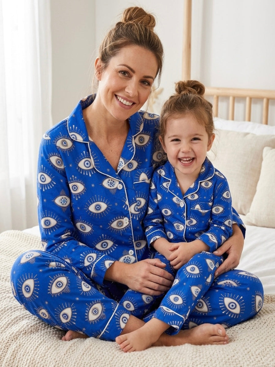 Nazar Pure Cotton Mom &amp; Kids Twinning PJ Set