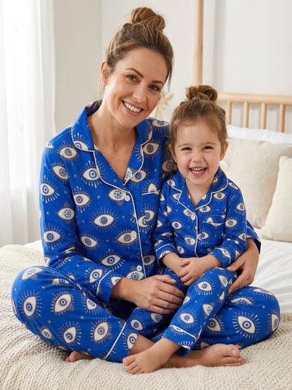 Nazar Pure Cotton Mom &amp; Kids Twinning PJ Set