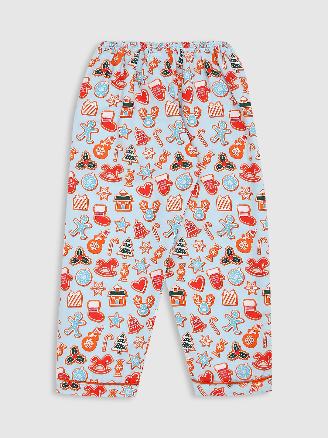 Christmas Cookies Kids Pj Set - Cotton Rayon Pj Set with Notched Collar