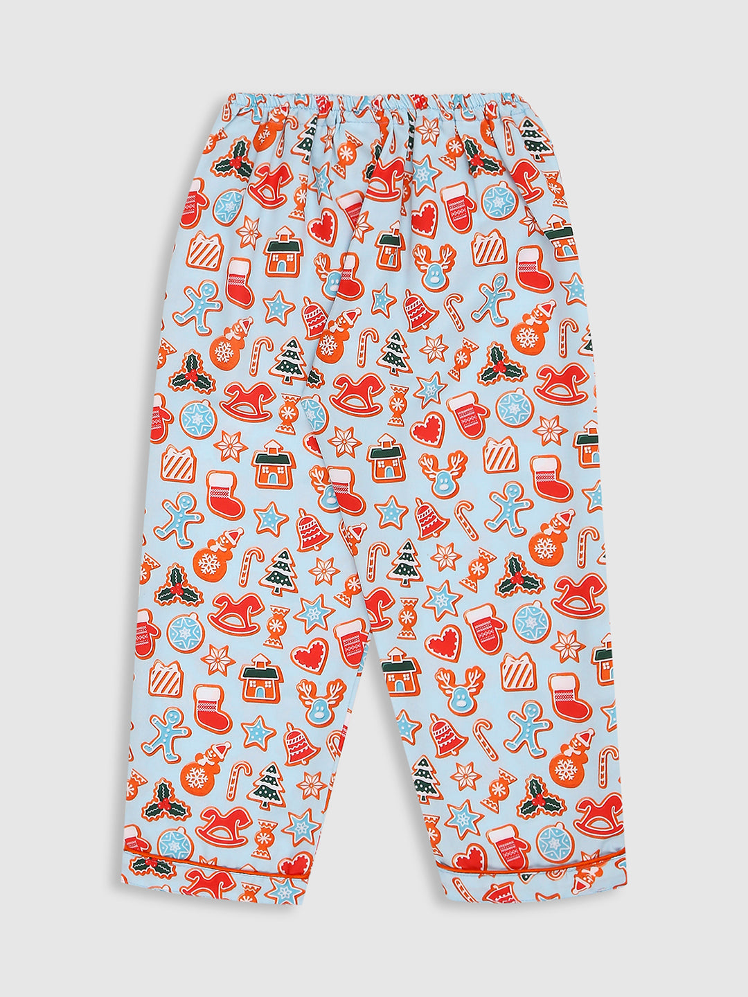 Christmas Cookies Kids Pj Set - Cotton Rayon Pj Set with Notched Collar