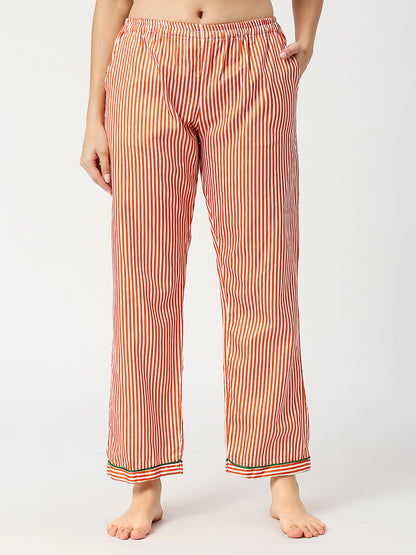 Pretty Petals Button Down Pj Set - Pure Cotton Pj Set with Notched Collar