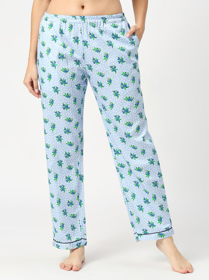 Blueberry Kaftan Pj Set - Pure Cotton Pj Set in Kaftan Style