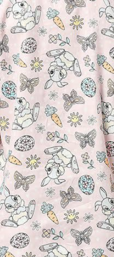 Peter Rabbit Maternity Pj Set - Pure Cotton Pj Set in Round Neck with 2 Invisible Zips For Feeding