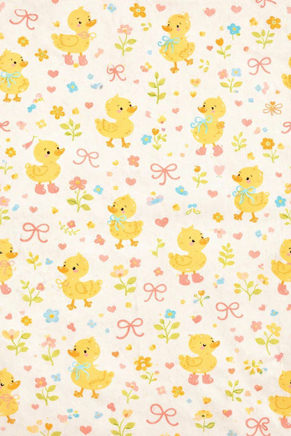Sunny Ducklings Maternity Gown -Pure Cotton Round Neck Gown with 2 Invisible Zips for Feeding