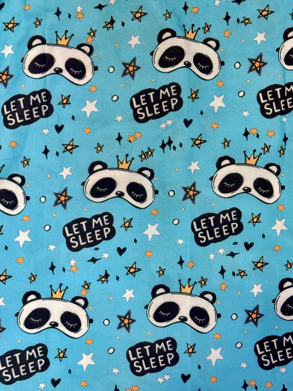 Let Me Sleep Button Down Pj Set - Cotton Rayon Pj Set with Notched Collar