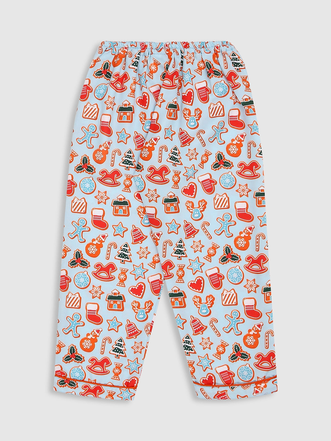 Christmas Cookies Kids Pj Set - Cotton Rayon Pj Set with Notched Collar