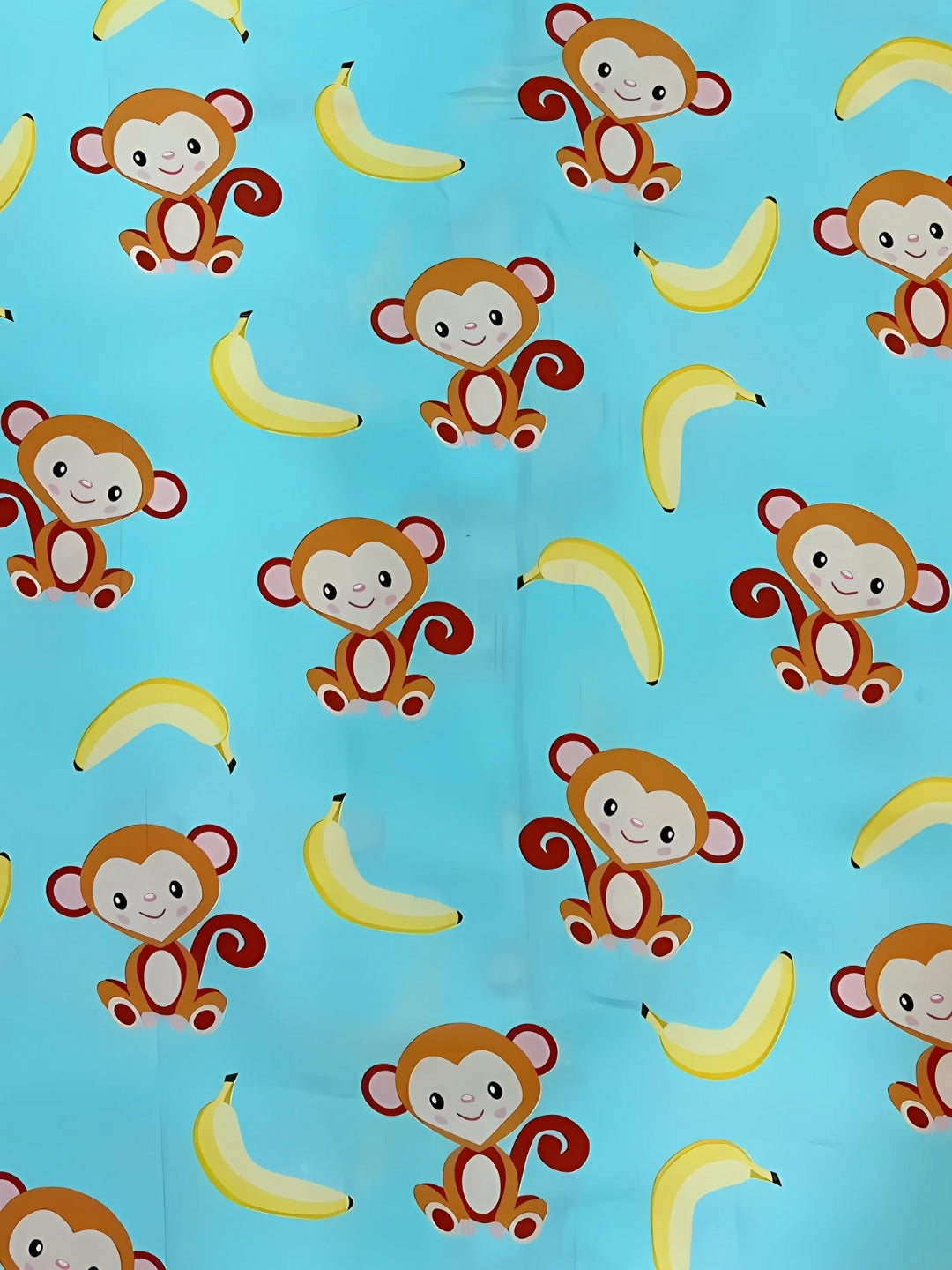Funky Monkey Button Down Pj Set - Pure Cotton Pj Set with Notched Collar