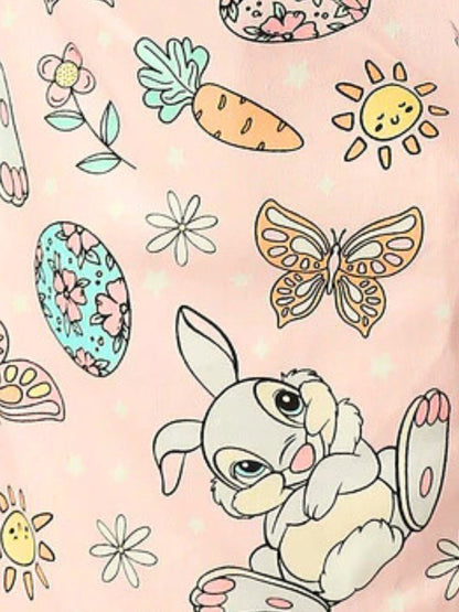 Peter Rabbit  Maternity Gown - Pure Cotton Round Neck Gown with 2 Invisible Zips for Feeding