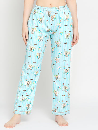 Bright Like Bubbly Button Down Pj Set - Pure Cotton Pj Set with Notched Collar