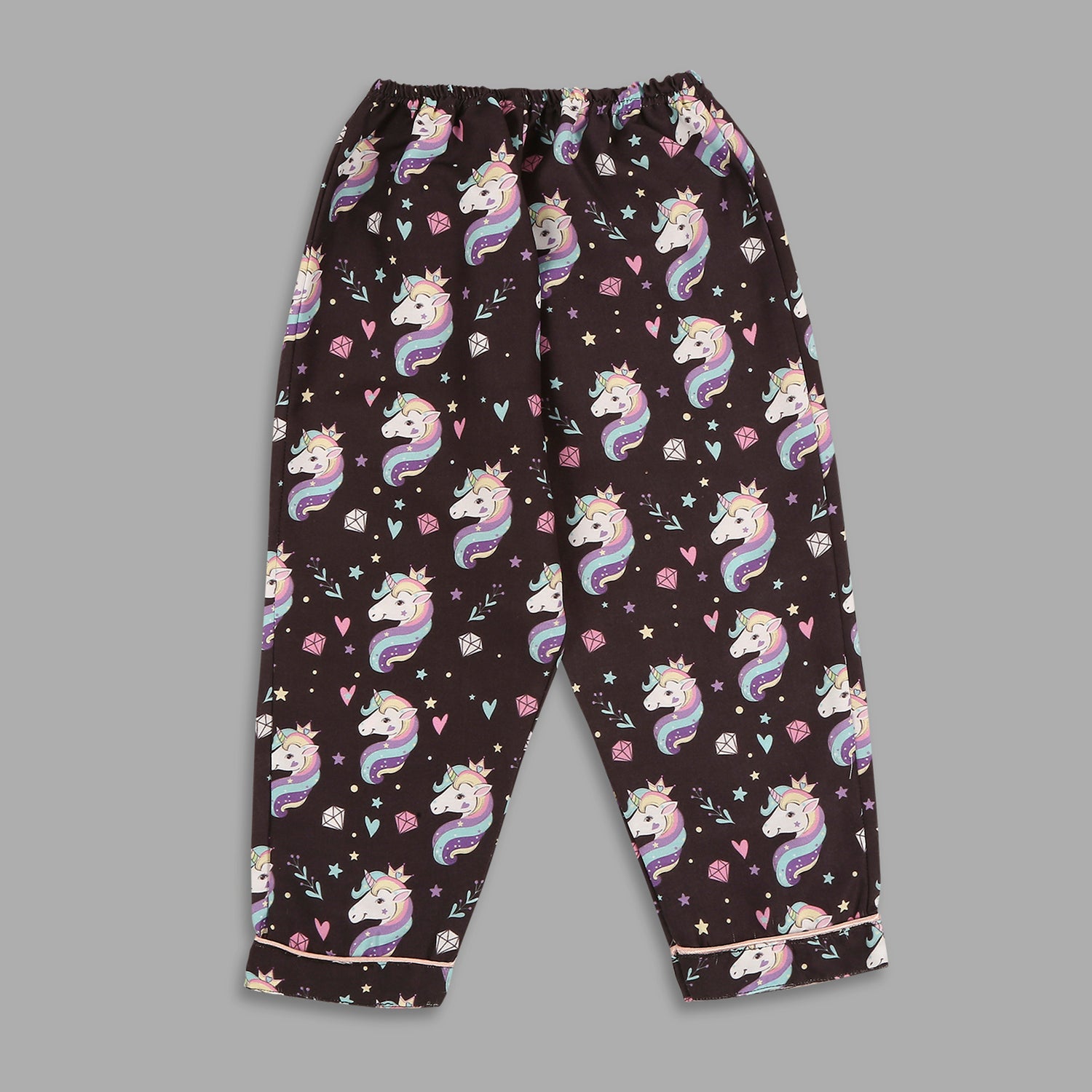 Be A Unicorn Kids Pj Set - Cotton Rayon Pj Set with Notched Collar