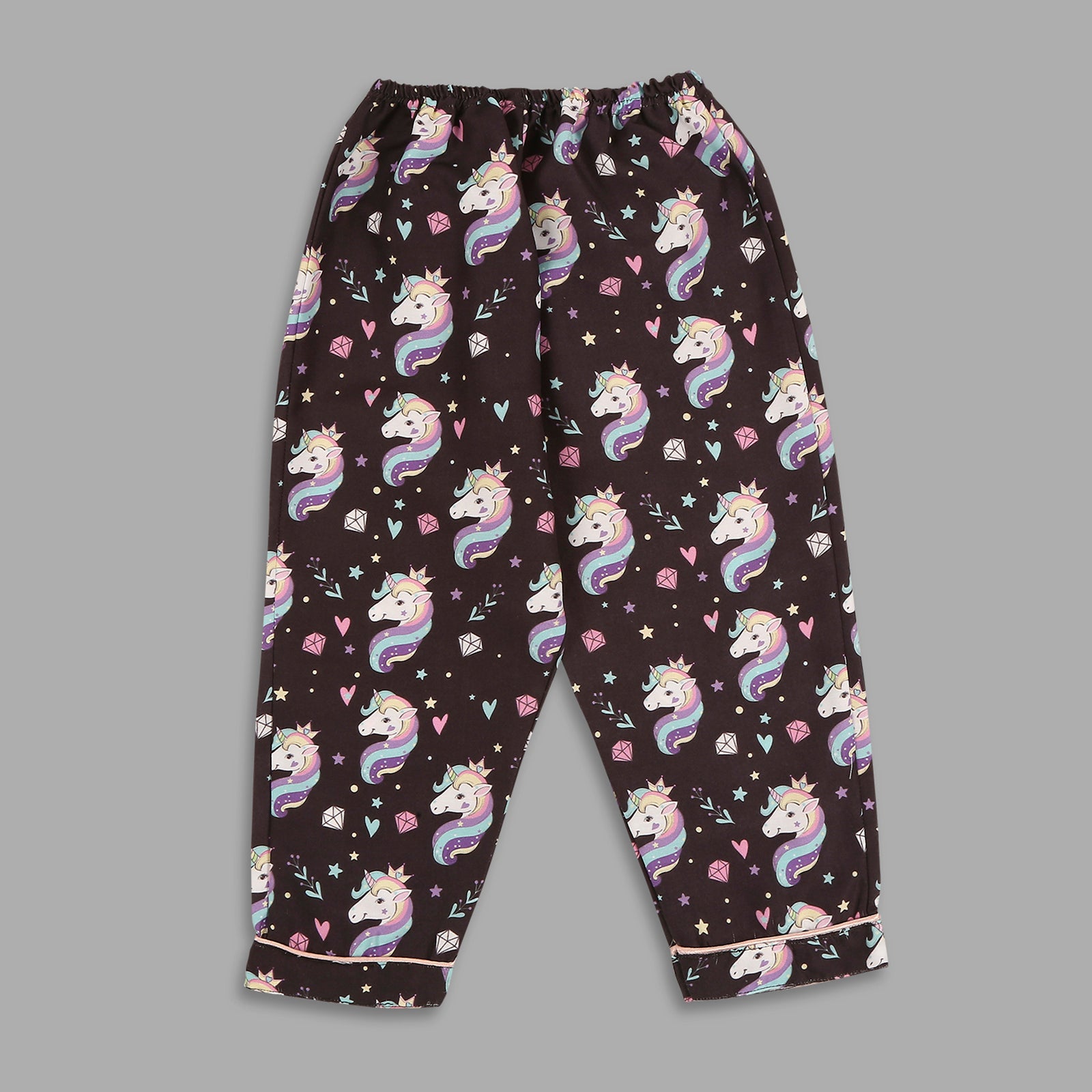 Be A Unicorn Kids Pj Set - Cotton Rayon Pj Set with Notched Collar