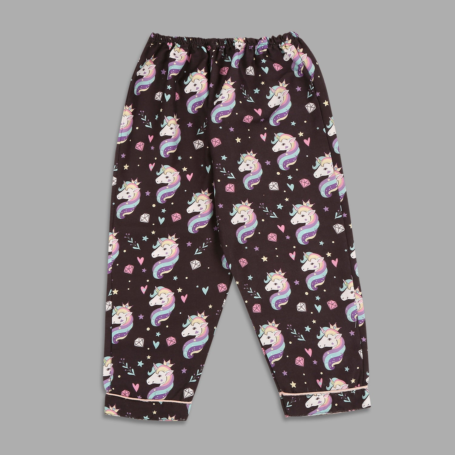 Be A Unicorn Kids Pj Set - Cotton Rayon Pj Set with Notched Collar