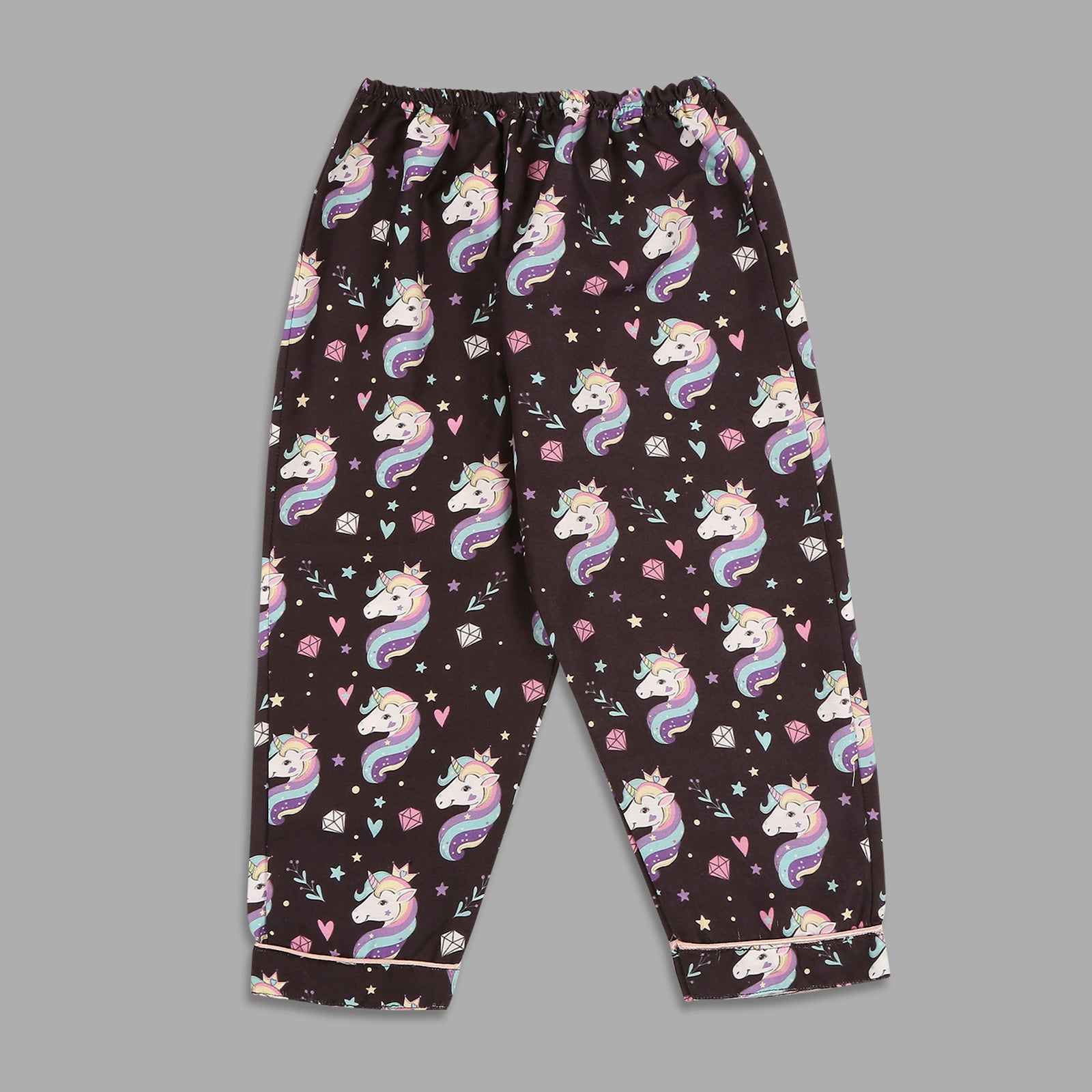 Be A Unicorn Kids Pj Set - Cotton Rayon Pj Set with Notched Collar