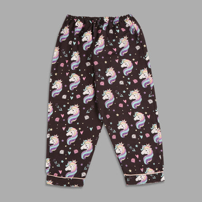Be A Unicorn Kids Pj Set - Cotton Rayon Pj Set with Notched Collar