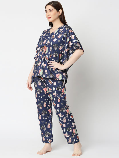 Fashionista Kaftan Pj Set - Pure Cotton Pj Set in Kaftan Style