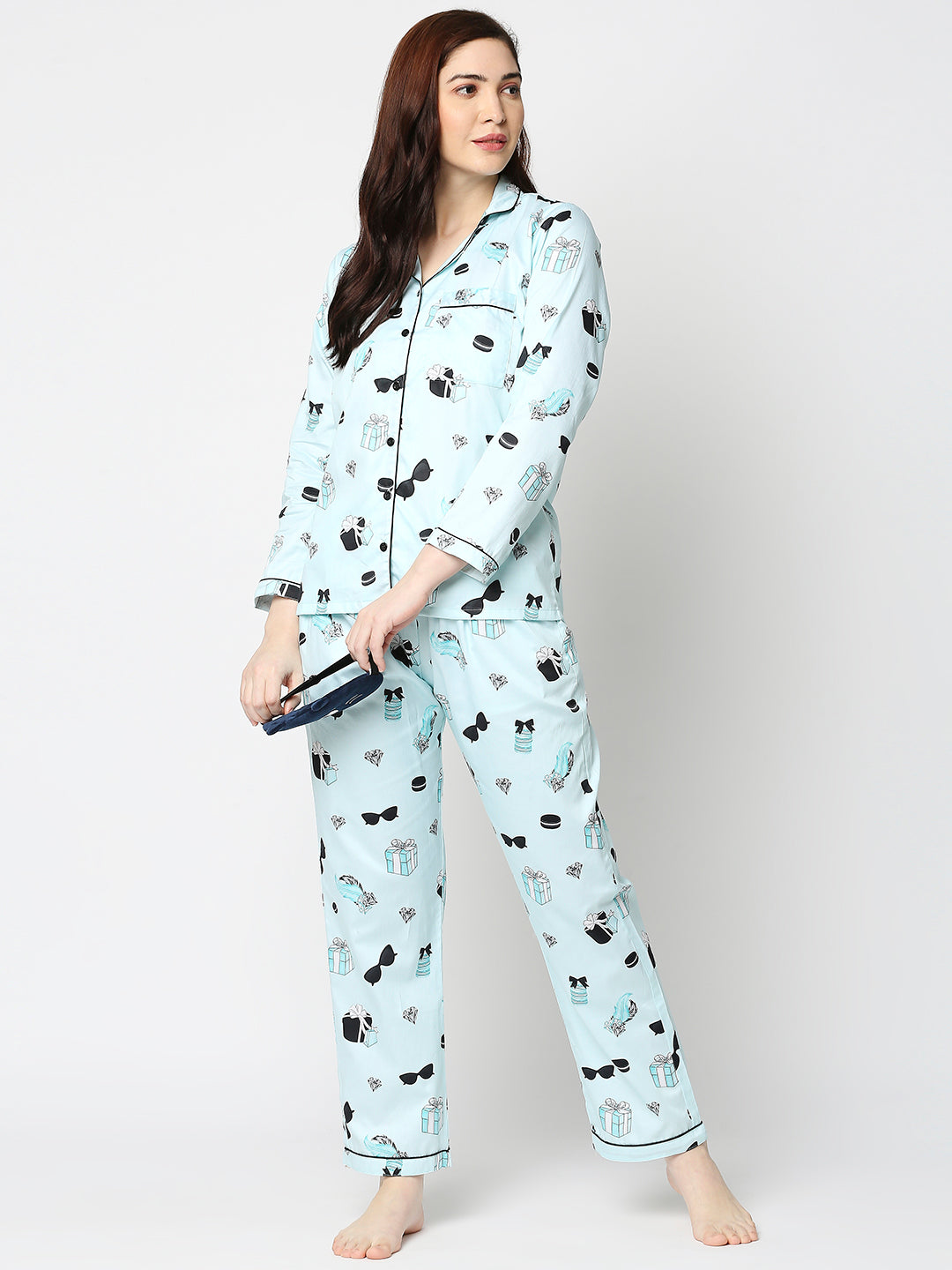 Pajama Pants Button Pajama Set Cheibear Women's Satin Button Down
