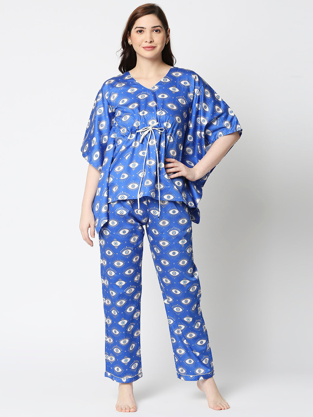 Nazar Kaftan Pj Set - Pure Cotton Pj Set in Kaftan Style