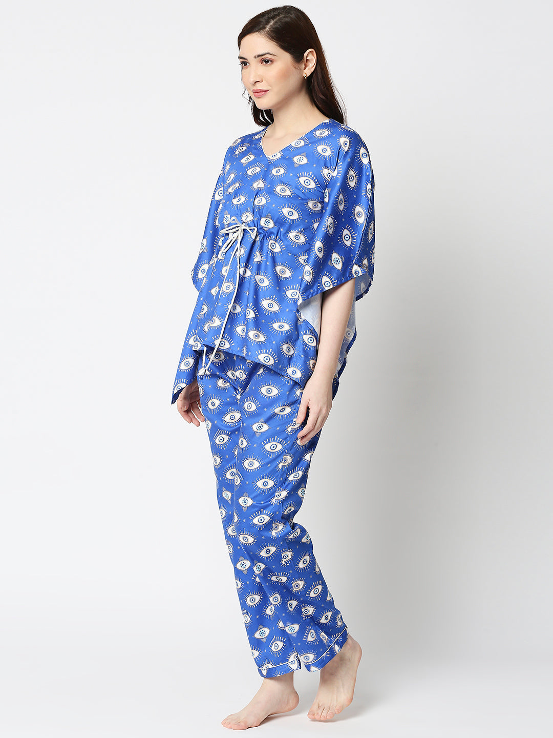 Nazar Kaftan Pj Set - Pure Cotton Pj Set in Kaftan Style