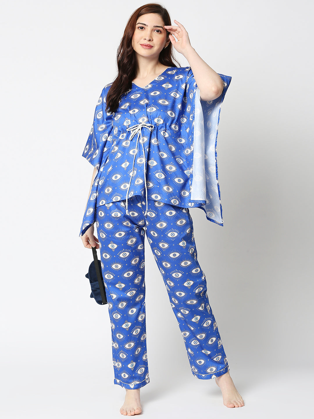 Nazar Kaftan Pj Set - Pure Cotton Pj Set in Kaftan Style