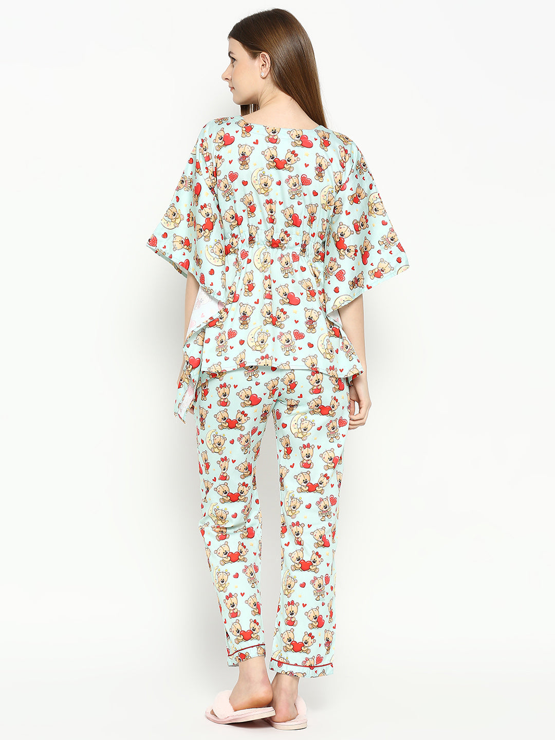 Loving Teddy Kaftan Pj Set - Pure Cotton Pj Set in Kaftan Style