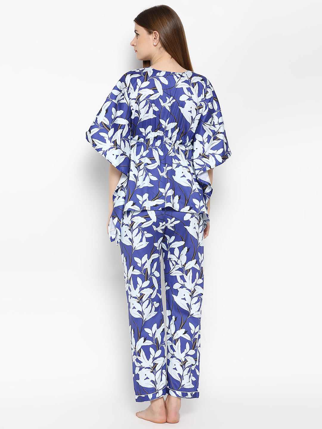 Purple Blush Kaftan Pj Set - Pure Cotton Pj Set in Kaftan Style