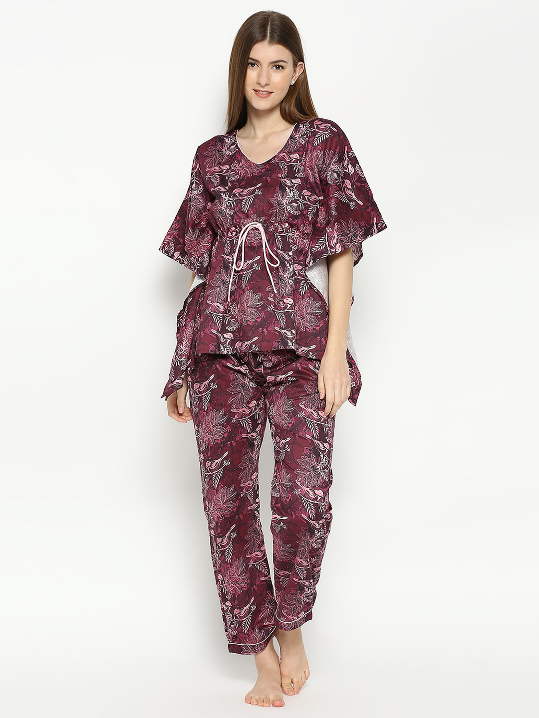 Ruby Rue Kaftan Pj Set - Pure Cotton Pj Set in Kaftan Style