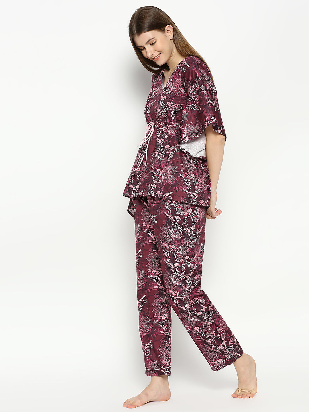 Ruby Rue Kaftan Pj Set - Pure Cotton Pj Set in Kaftan Style