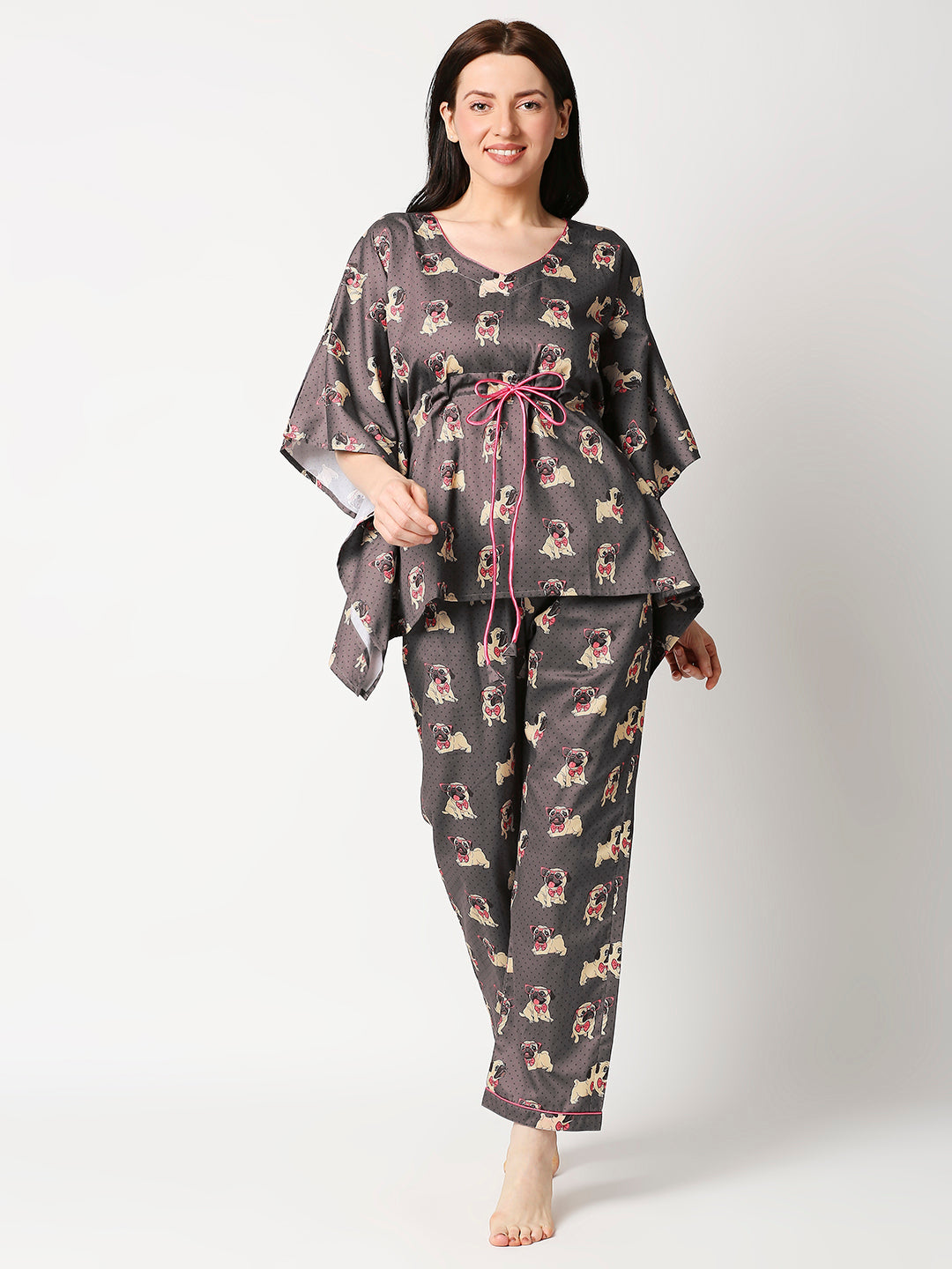 Pug Life Kaftan Pj Set - Pure Cotton Pj Set in Kaftan Style