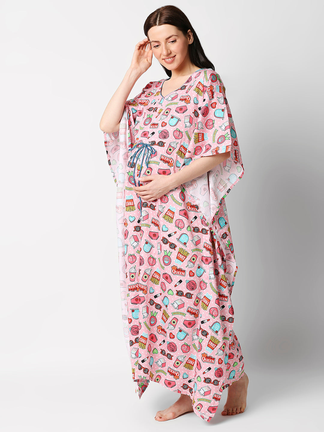 Printed Lycra Concealed Zip Cold Shoulder Nursing Dress at Rs 2599/piece | Feeding  Gowns With Zip in Delhi | ID: 14339277673