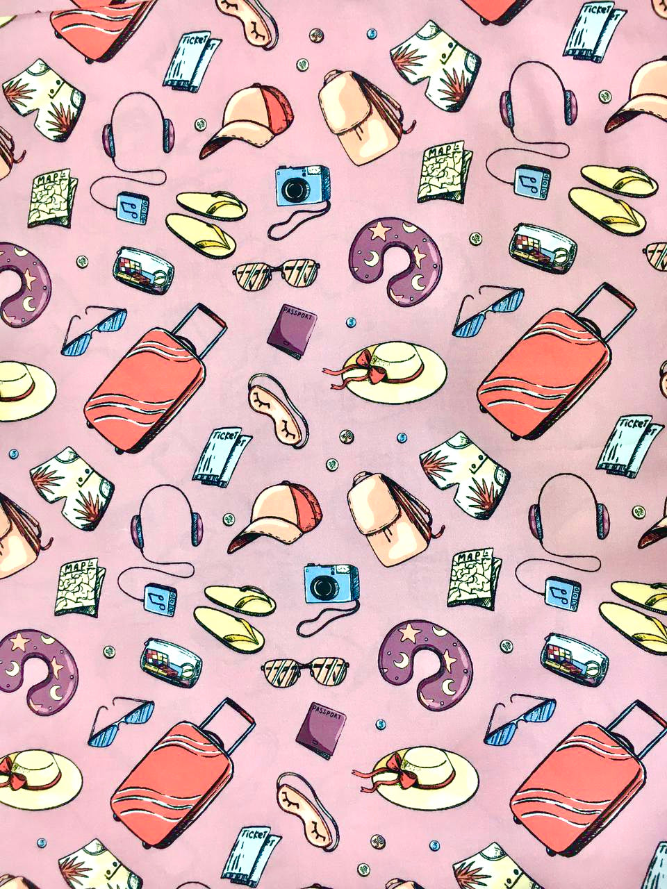 Travel Addict Maternity Kaftan Pj Set - Pure Cotton Pj Set in Kaftan Style with Single Invisible Zip For Feeding